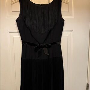 Vintage 1960’s Flapper style Black Fringe Dress